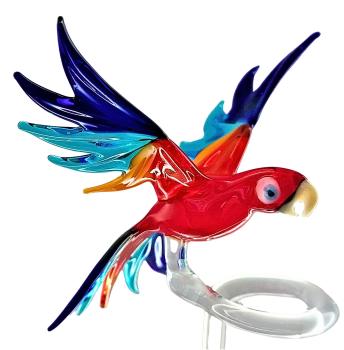 Preview: Orchideenstab - Papagei (normale Ausführung/ rot-gelb-hellblau-dunkelblau)